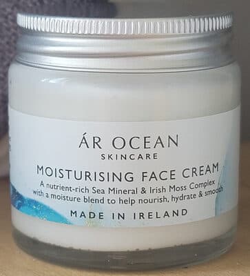 ÁR OCEAN Moisturising Face Cream — original product in skincare dupe comparison